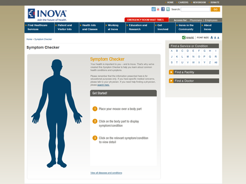 Inova Health - Symptom Checker